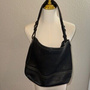 Coach Black Leather Tote Bag